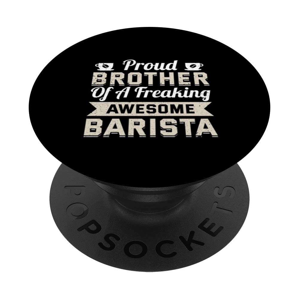 Coffee Lover Espresso Barista Brother Cappuccino Latte Art PopSockets Swappable PopGrip