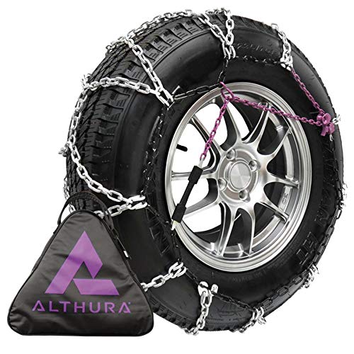 Catene da Neve 16mm Acciaio | per SUV, Veicoli Commerciali e Camper | Facili da Montare | Omologate O-Norm 5117 e CUNA | Misura 230