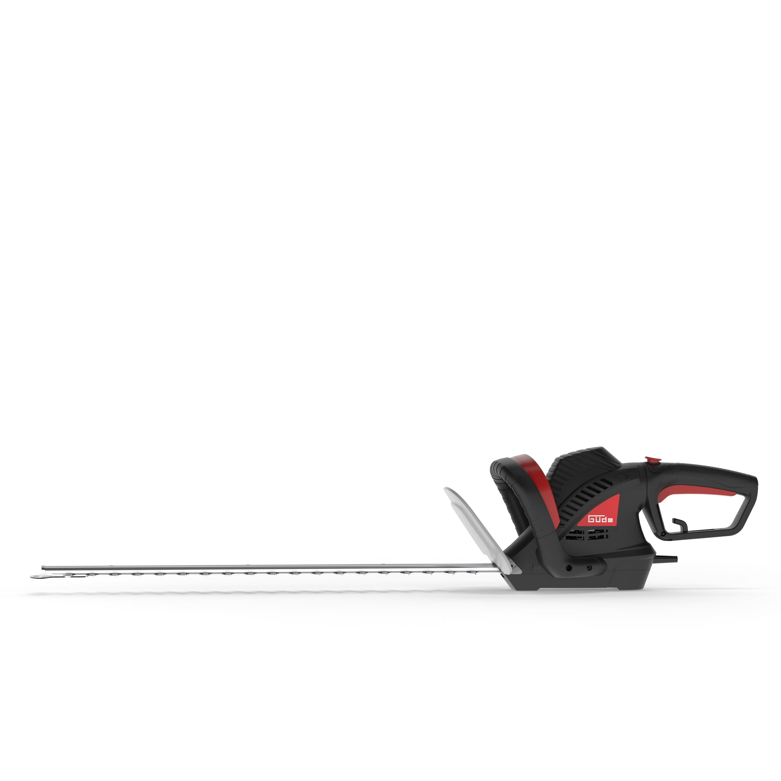 Güde GEH 660-750 - Cortasetos eléctrico (230 V, Potencia de Motor de 750 W, Longitud de Corte de 61 cm, Grosor de Corte de 2,4 cm, Mango Giratorio, Engranaje metálico, Parada mecánica de Cuchillo)