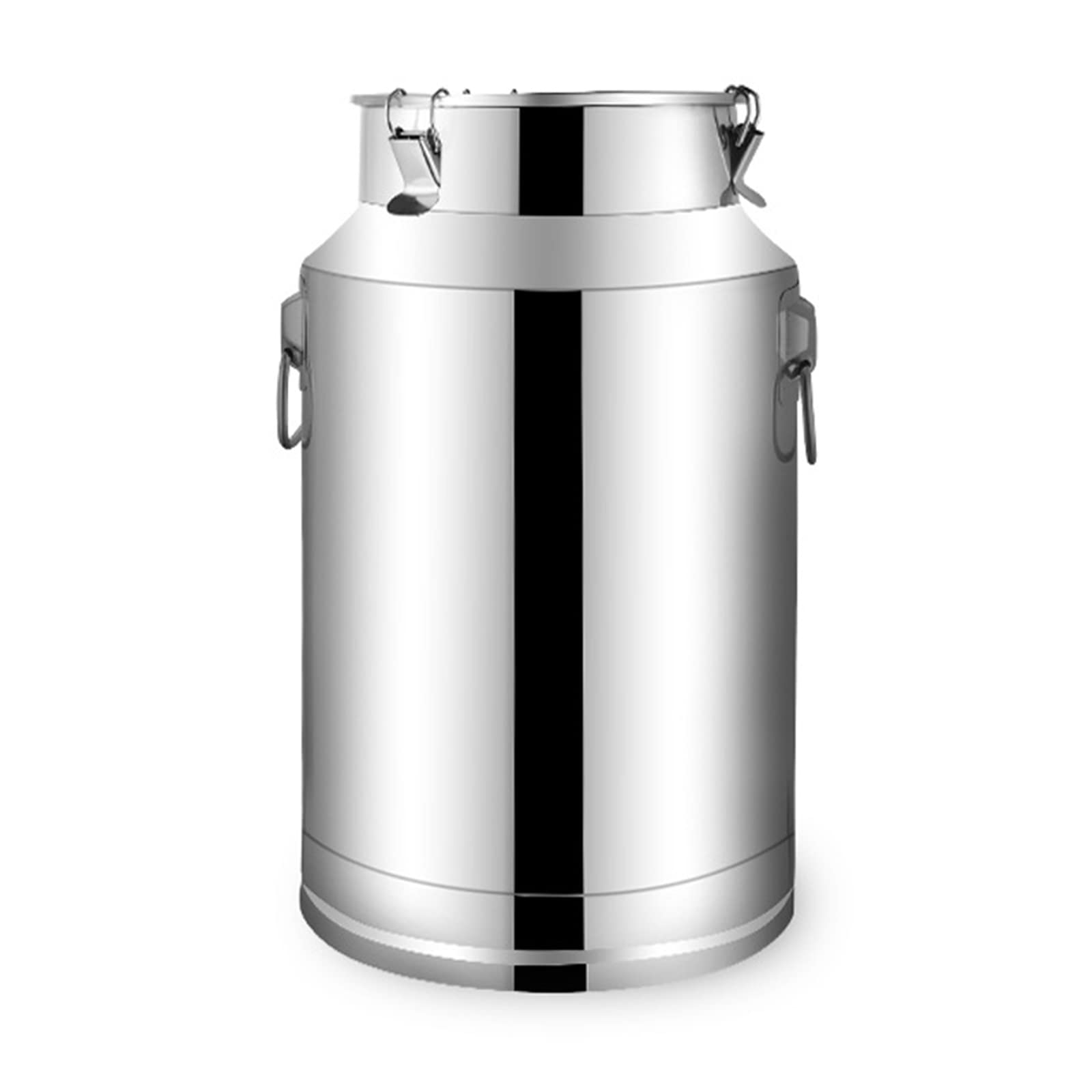 Wiaderko na mleko 201 Stal nierdzewna, 5L-100L Wiaderko na wino Butelka na nabiał Garnek na olej Beczka na herbatę Kanister na herbatę z wbudowaną silikonową pokrywką do domu, gosp