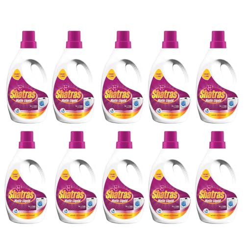 Image of SHATRAS Matic Top Load Liquid Detergent | Stian Remover | 99.9% Germ Protection | Bio Stain Power & Ultra Color Care (Pink 10)