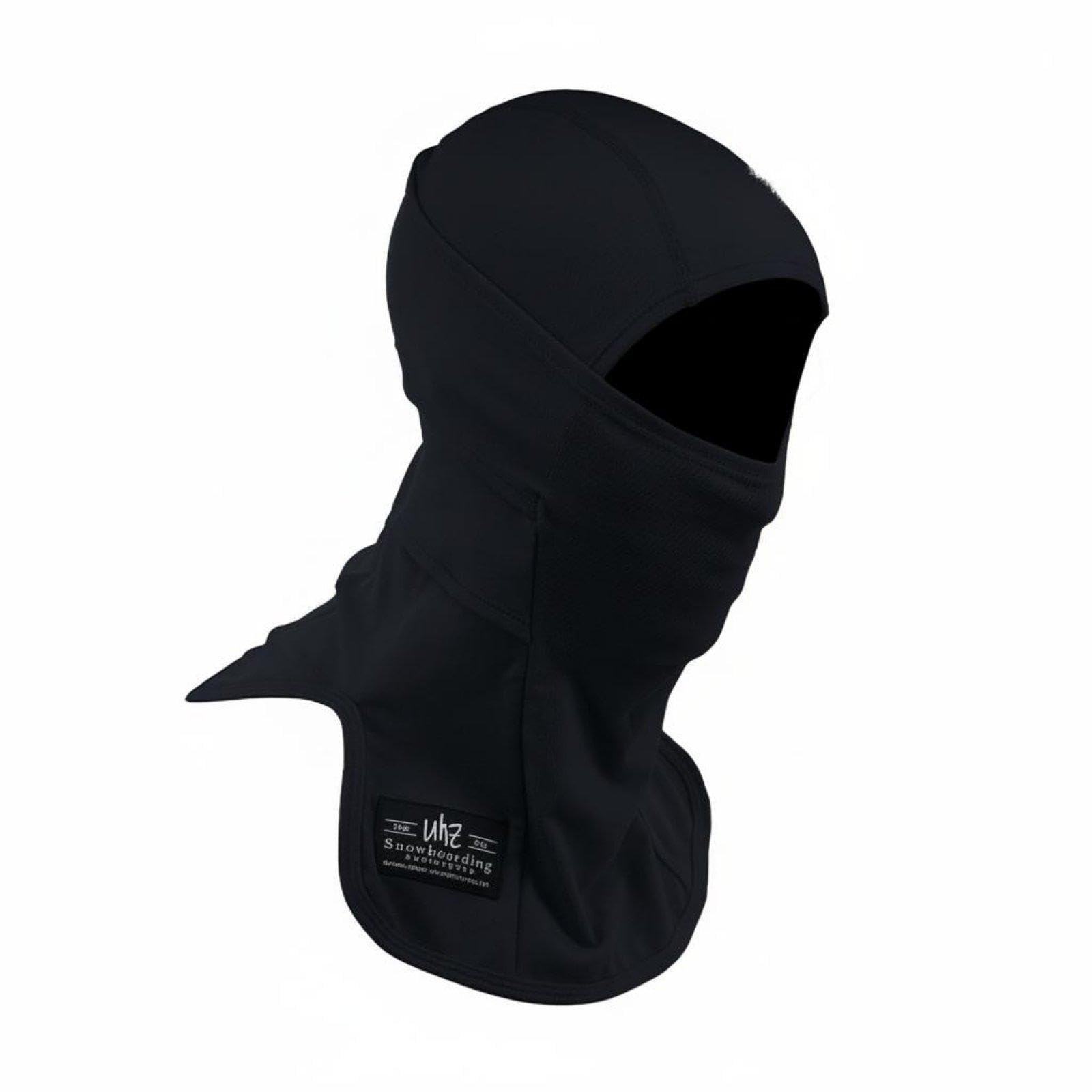 Ski Face face Cover, Wool Balaclava, Windproof Neck Warmer, Cold Weather Activities Gear for Women Black M-L-image-36