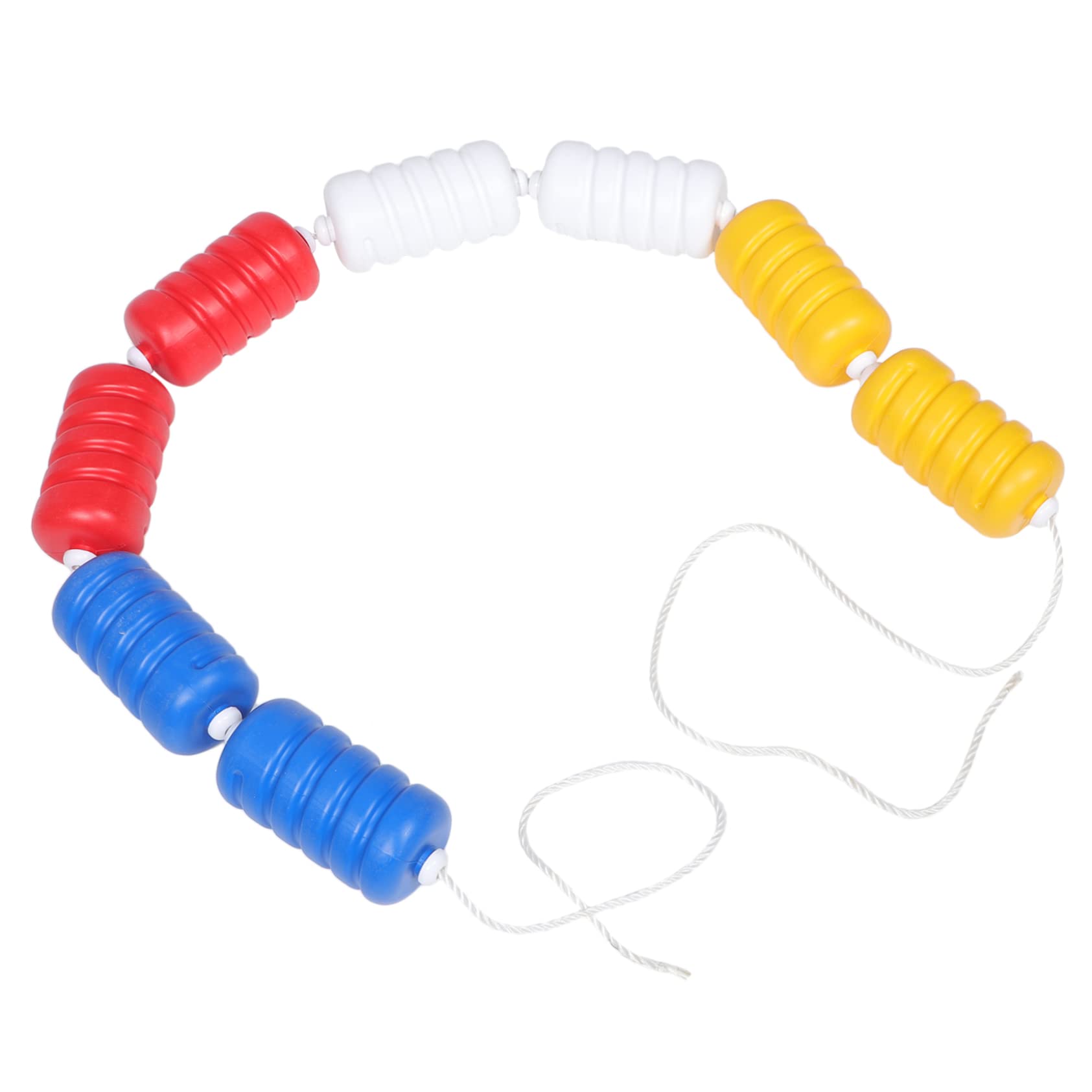 Cuerda de Seguridad Flotante para Piscina con Flotadores de Plástico en Espiral y Forma Hexagonal para Dividir Carriles y Zonas de Natación