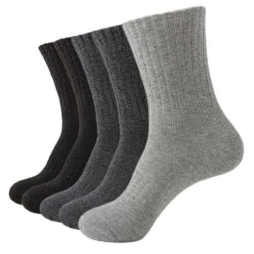 Josnown Calcetines térmicos para hombre, calcetines de senderismo cálidos, calcetines de lana gruesos, transpirables, acolchados, calcetines para botas, calcetines de invierno, calcetines para correr