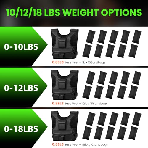 Adjustable Weighted Vest 0-12 lbs
