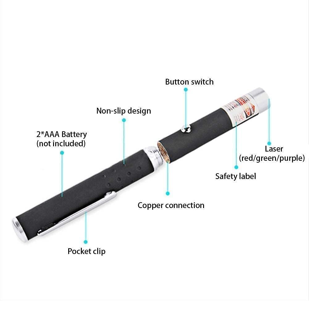 Viblizz Ultra Powerful Green Laser Pointer Pen, 1000 FT Range with Adjustable Cap for Presentation, Long Range Laser Beam with Extra Disco Light Effect, Ideal for Project Design and Professional Green 2