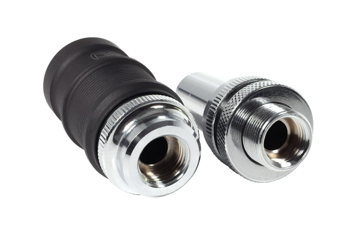 Alphacool Verbindung ES Schnellverschluss BLH1A PushIn Set IG-IG mit Schottverschraubung