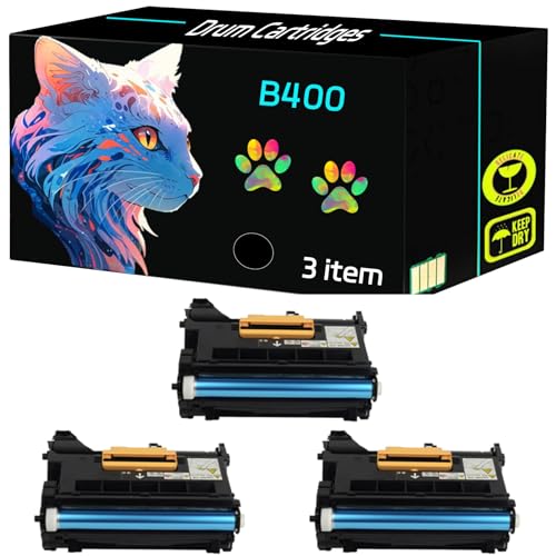 High Yield B400 Drum Cartridges Compatible for Xerox VersaLink B400dn B400n B405dn Printers, Print Clearly (3 Pack Black)