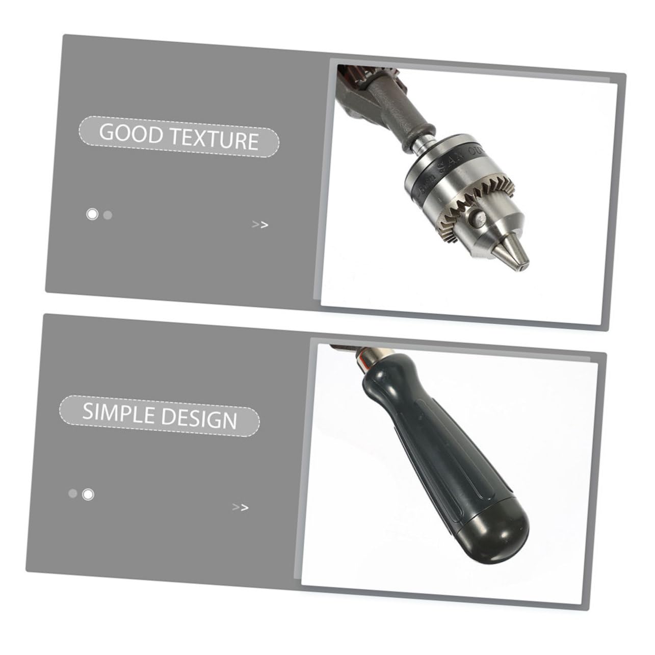 Tragbarer Handbohrer 3/8 Zoll für Präzises Holzbohren, Schwarz