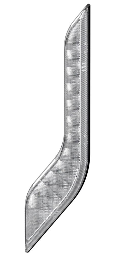 HELLA 2BA 013 334-041 Piloto intermitente - Shapeline Style Wing - LED - 24/12V - atornillado/montaje exterior - Color de tulipa: transparente - Conector: AMP - 2polos - Delante, derecha - Cant.: 1
