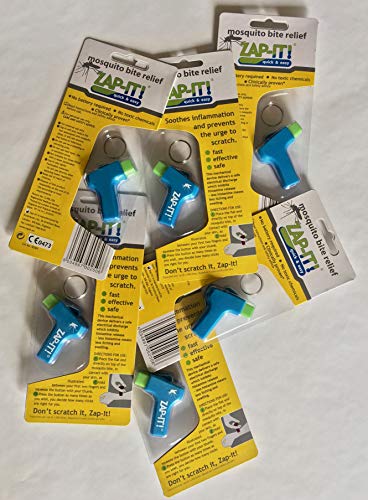 ZAP-IT! Soulagement des piqûres de moustiques - Action rapide -  Zapper anti-démangeaisons  - Sûr, pratique, sans produits chimiques, pour réduire les démangeaisons (paquet de 6)
