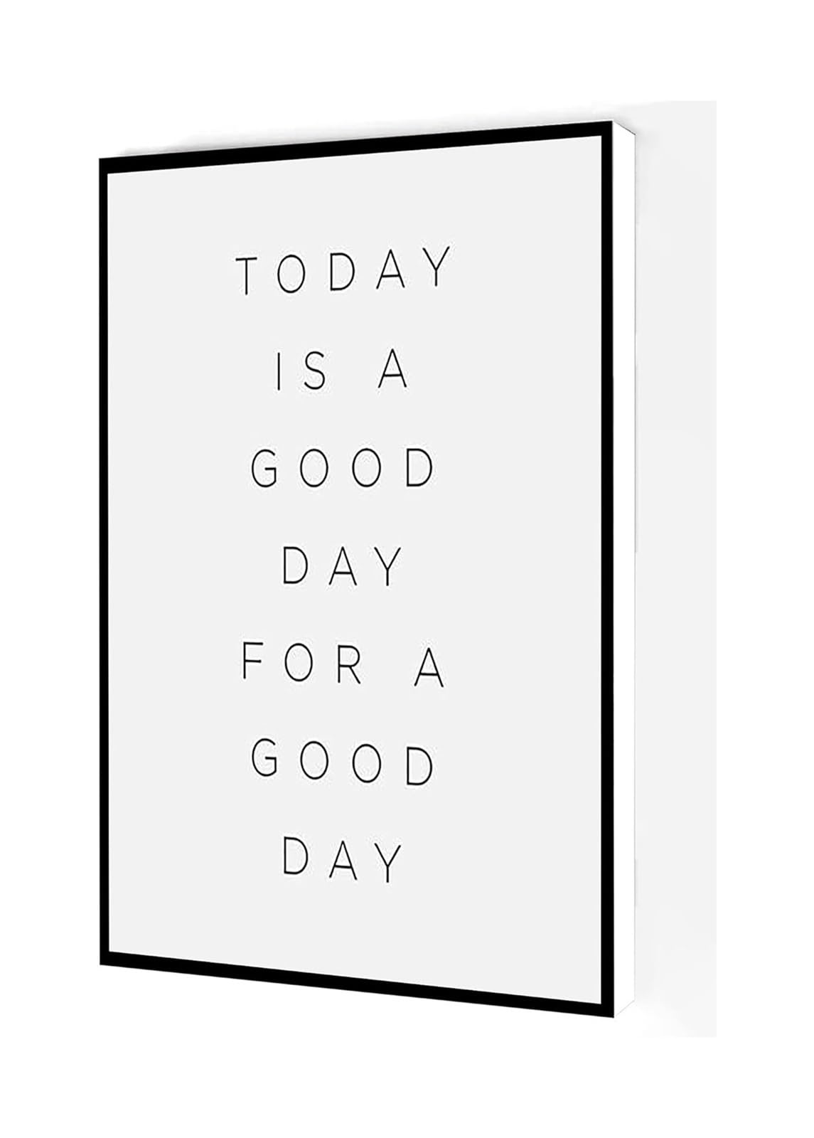 HSMXNEONJB Inspirational Wall-Art Print, Today Is A Day For A Day Quote, Motivational Decor for Living Room, Kitchen, and Workspace(Framed,12X18inch(30X45cm))