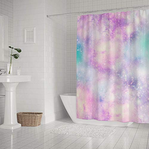 Rideau de douche imperméable anti-éclaboussures pour sol sec 66x72