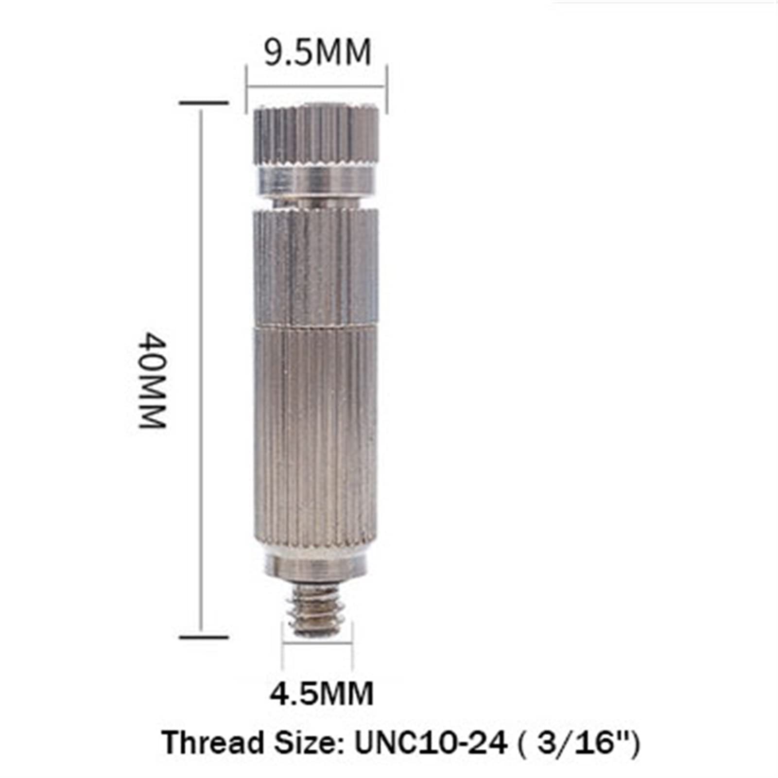 Kit di irrigazione a goccia, Ugelli nebulizzatori in ottone 50 pezzi 0,1-0,8 mm UNC10-24 for irrigazione di raffreddamento(0.5mm)