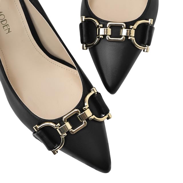 Image of Women's Closed Toe High Heels Dress Pointed Toe Wedding Pump Shoes Prom Bridal Work Office Pumps for Women