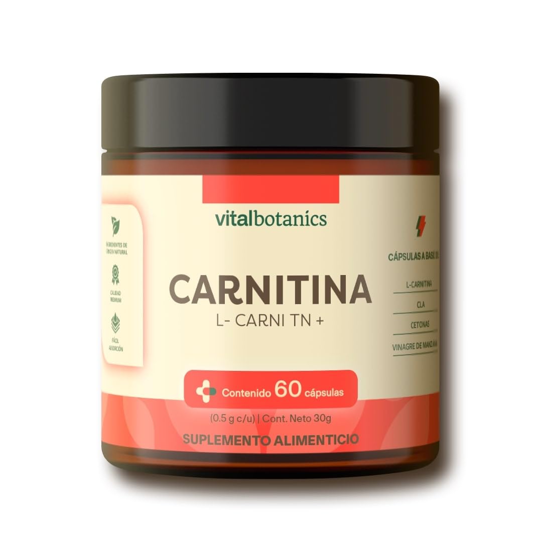 vinagre de manzana con l carnitina L-Carnitina con CLA + Cetonas + Vinagre de Manzana con 60 Capsulas [2  meses]. VitalBotanics. Suplemento Multivitaminico para Hombre y Mujer. :  Amazon.com.mx: Salud y Cuidado Personal
