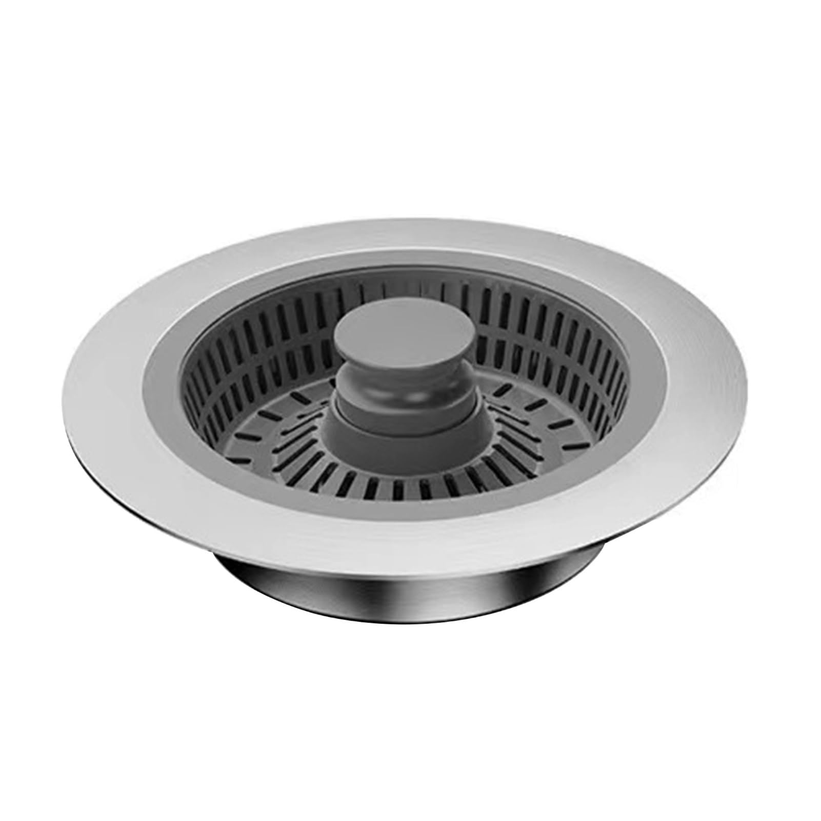 3-in-1 Stainless Steel Sink Drain Strainer - Anti-Clogging Pop-Up Stopper