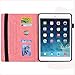 Pefcase Case for New iPad 8th Gen (2020)/ iPad 10.2 inch 7th Gen 2019 / iPad Air 3 10.5 / iPad Pro 10.5 Inch Cover PU Leather Lightweight Slim with Multiple Viewing Angles Card Slot Mandala - Pink
