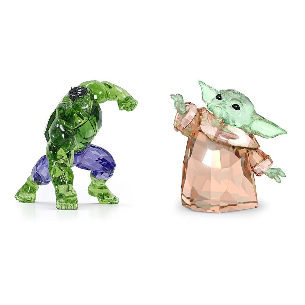 Amazon.com: SWAROVSKI Marvel Hulk 3.75 Inch and Mandalorian The