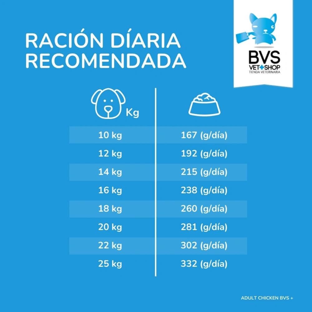 BVS Vet Shop | Adult Chicken para Perros | Sabroso alimento Completo elaborado con Carne Fresca de Pollo para Perros Adultos | 2 x 12 kg