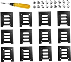 LIGHTAOTAO 12 Pcs Hard Disk Rack Hard Disk Drive Metal Bracket Computer Stands Computer Accessory Drive Bay Converter Internal Drive Bay Hdd Hard Drive Adapter SSD to Hdd Mounting Bracket SSD