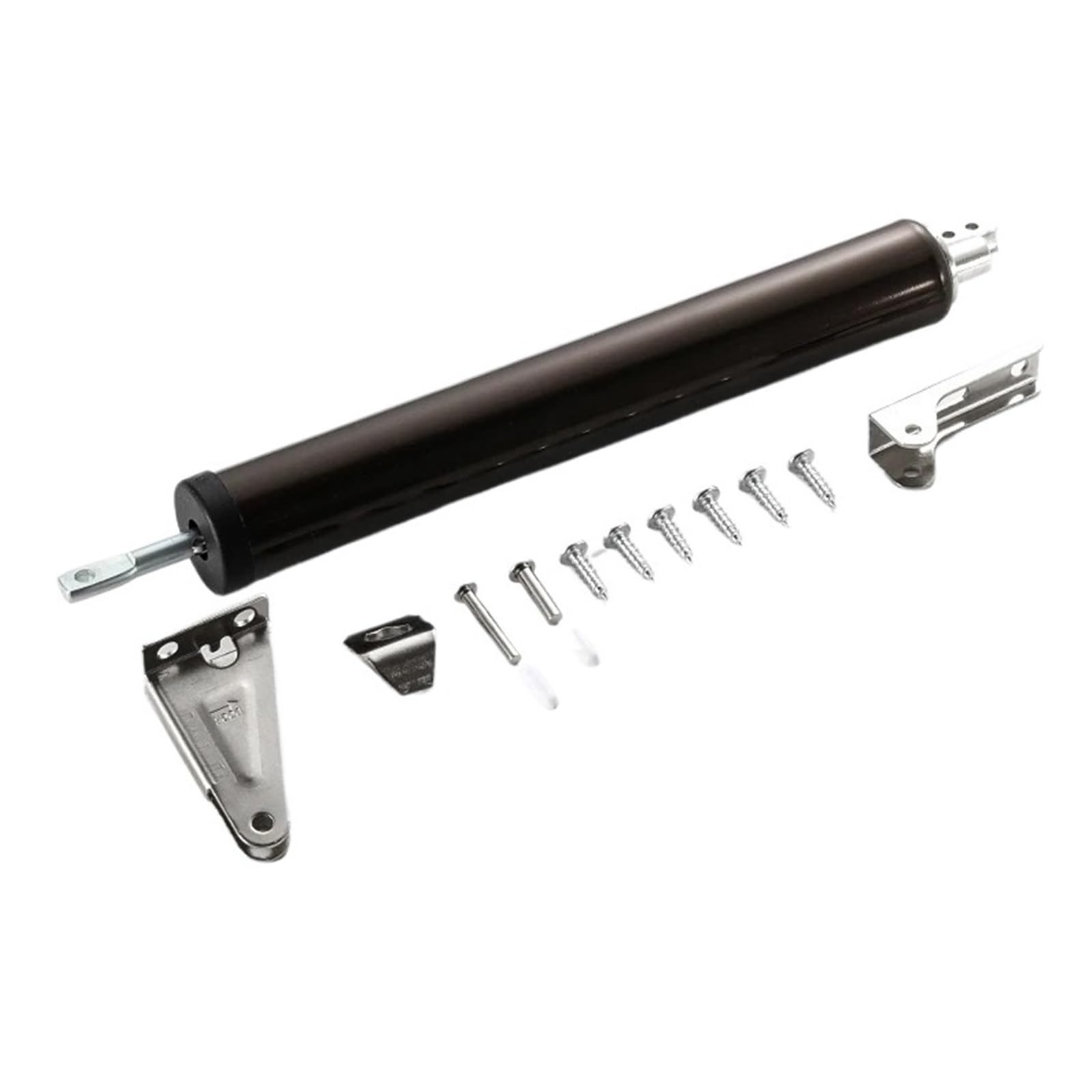 SWENEEN Gas Spring Automatic Door Closer 90 Degrees Within The Positioning Stop Mute Soft Closing Device Adjustable Buffer Force Easy For Home Commercial Use (1Pc),1pc-brown