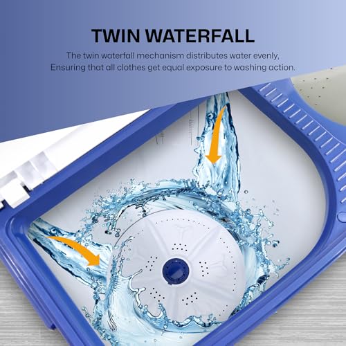 Image of VW 7.5 kg 5 Star Pure Wash with Toughened Glass Semi Automatic Top Load Washing Machine PureWash0075G (White)