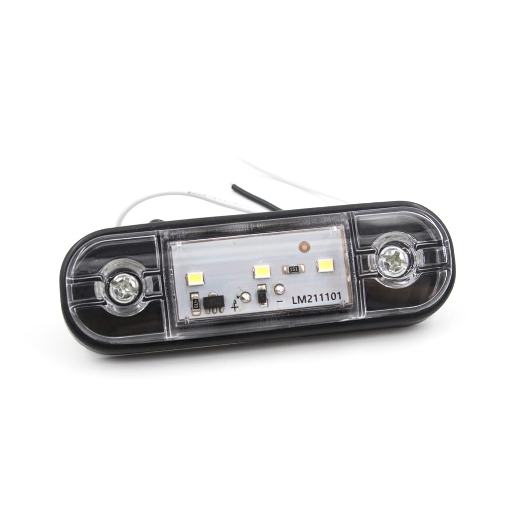 20x24V 12V 3SMD kierunkowskaz samochodu hamulec tylne światło ostrzegawcze lampa tylna ciężarówka przyczepa boczne wskaźniki obrysowe(20x red)
