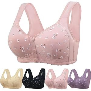Sports Bras for Women No Underwire,Women’s Push Up Bras Hollow Breathable Bralettes Full Coverage Everyday Bra, Small