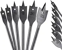 Jogo de Broca Chata para Madeira com 6 Kit Brocas Chata Madeia Marcenaria Móveis - HYZE