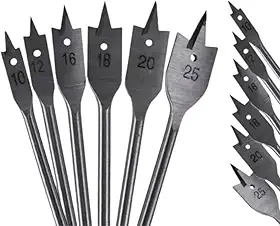 Jogo de Broca Chata para Madeira com 6 Kit Brocas Chata Madeia Marcenaria Móveis - HYZE