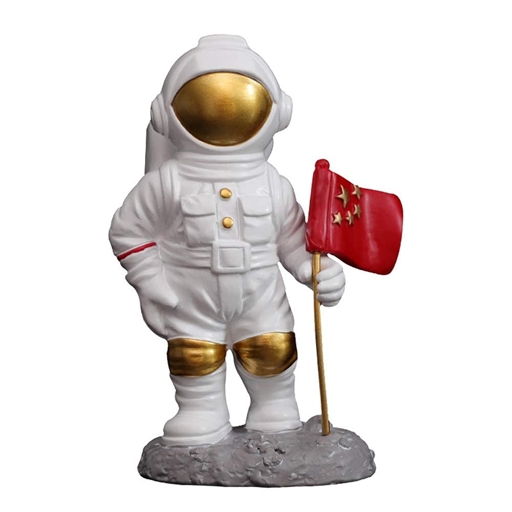 Estatua de astronautas de Estilo nórdico Figura de Astronauta Linda Estatuilla Estatuilla Creativa Decoración Moderna del hogar Sala de Estar Gabinete de televisión Ornamentos de decoración Suave
