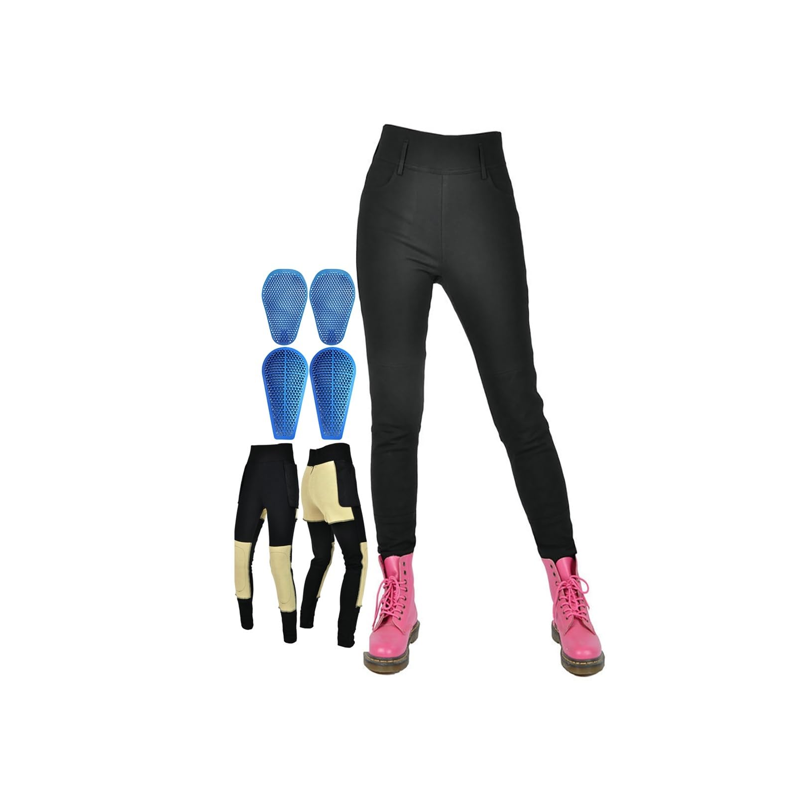 Pantaloni Da Moto Elasticizzati Da Donna Jeans Da Equitazione Rinforzati Con Armatura CE | Pantaloni Protettivi Da Moto Con Rinforzo In Fibra Aramidica Slim Fit Comfort for Touring
