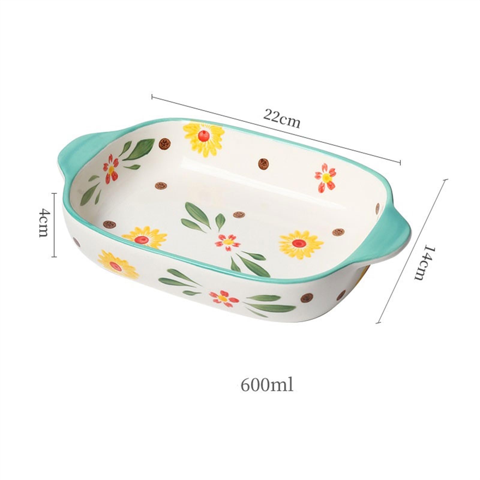 Accueil Bol de Cuisson Rectangulaire Spécial Four à Micro-Ondes Pain(Light green)