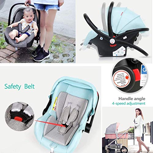 Lichtgewicht Kinderwagen Wandelwagen Kinderwagen 3 In 1 Opvouwbare Schokbestendige Hoge Landschap Luxe Kinderwagen… - Afbeelding 3