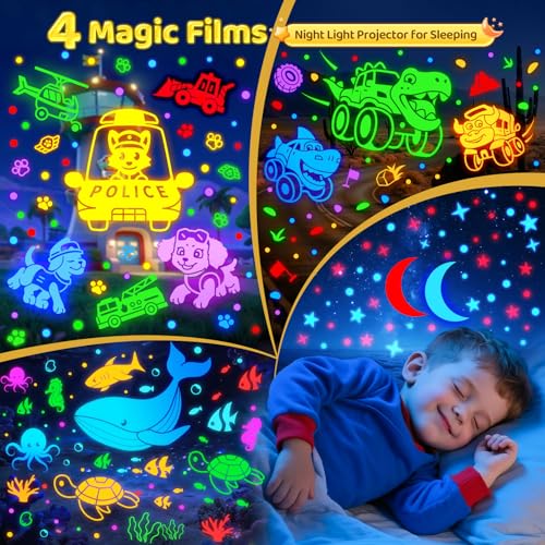Image of Baby Sound Machine Baby Night Light Projector with Star, 30 Soothing Sounds White Noise Machine for Sleep, 31 Color | 4 Films Sleep Trainer, Remote+Timer+3 Brightness Sensory Light for Autism Toys