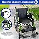Mobiclinic®, Rollstuhl, Bolonia, Aluminium, Faltbar und leicht, Klappbare geteilte rückenlehne, Abnehmbare fußstütze, Armlehnen, Für Erwachsene, Grün