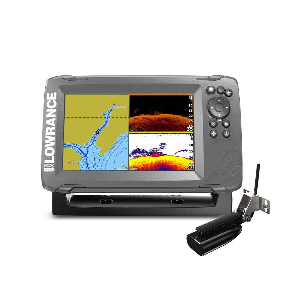 Lowrance 00-14023-001 Hook2 Splitshot HID Sondeur de Poissons et Traceur de Cartes Noir 17,78 cm