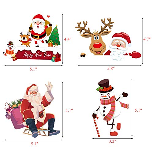 Pegatinas de interruptor de Navidad Kiddale sin residuos para decoración de dormitorio 7