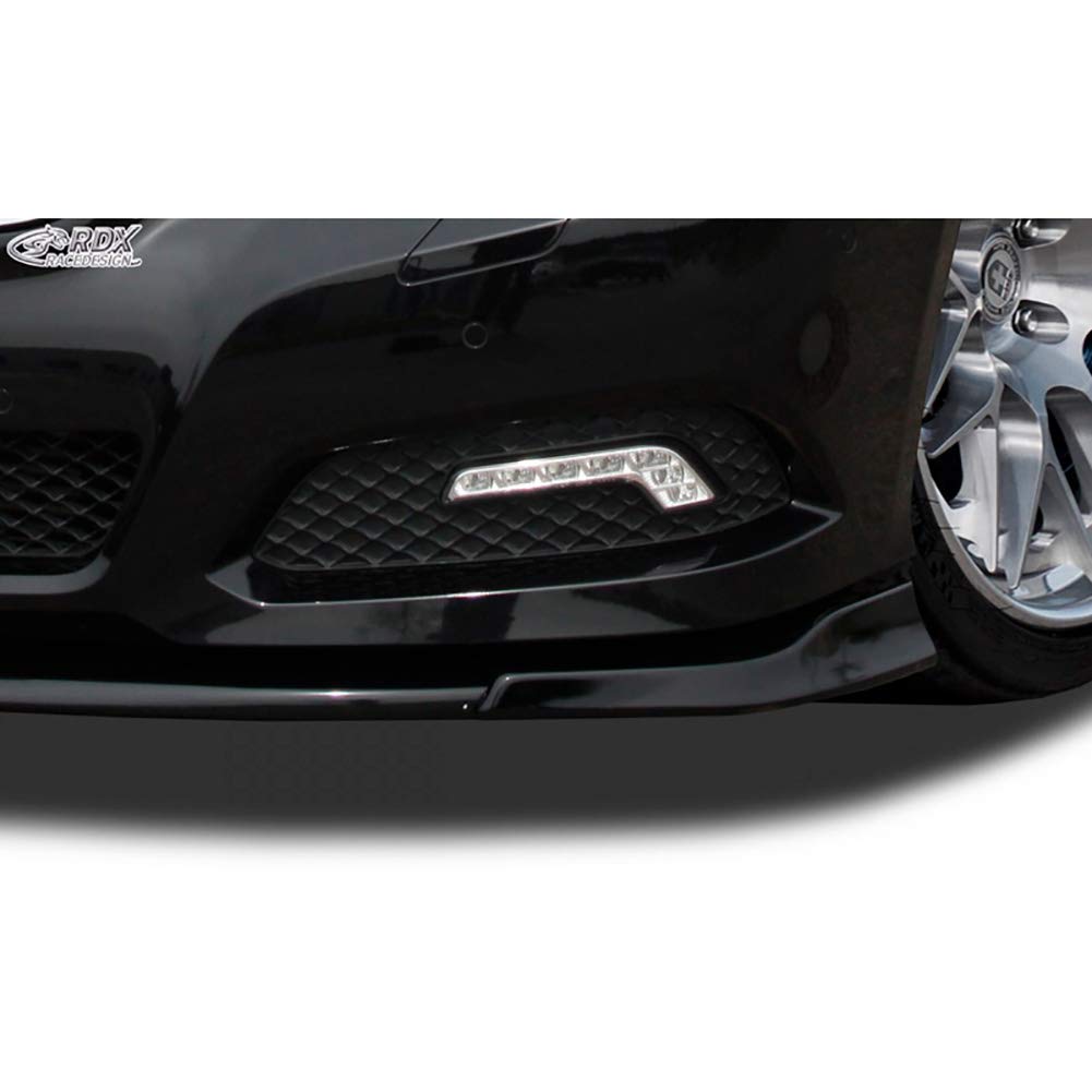 RDX Racedesign Frontspoiler VARIO-X E-Klasse W212 2009-2013 Frontlippe Front Ansatz Vorne Spoilerlippe, Schwarz, Unlackiert