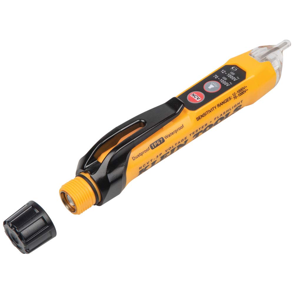 Klein Tools RT250KIT Tester di tensione senza contatto e tester di presa GFCI con LCD e torcia elettrica, kit di test elettrici di tensione