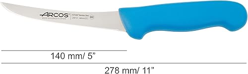 Miniatura 2 de Arcos Cuchillo deshuesador de acero inoxidable nitrum de 5 pulgadas y hoja de 5.512 in. Cuchillo de carnicero profesional para cortar huesos de