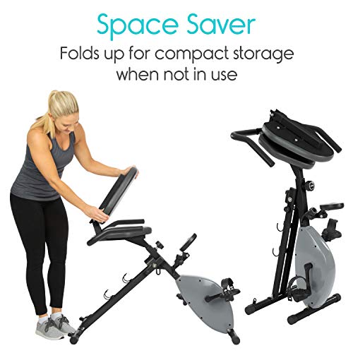 Vive Stationary Bike (App Included) - Upright X Exercise Cycle Machine - Foldable Magnetic Resistance Home Cycling Equipment - Indoor Cardio Workout For Men, Women, Elderly - Digital Display Trainer - Home Fitness Guru Vive Stationary Bike (App Included) - Upright X Exercise Cycle Machine - Foldable Magnetic Resistance Home Cycling Equipment - Indoor Cardio Workout For Men, Women, Elderly - Digital Display Trainer - Image 6