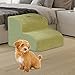 Fonowx Dog Stairs, Pet Stairs for Smaller and Elder Pets, with Removable Cover, Indoor Ramp Pet Foam Ladder Dog Steps for Tall Bed, 2 Layer 36x40x30cm Fonowx Dog Stairs, Pet Stairs for Smaller and Elder Pets, with Removable Cover, Indoor Ramp Pet Foam Ladder Dog Steps for Tall Bed, 2 Layer 36x40x30cm