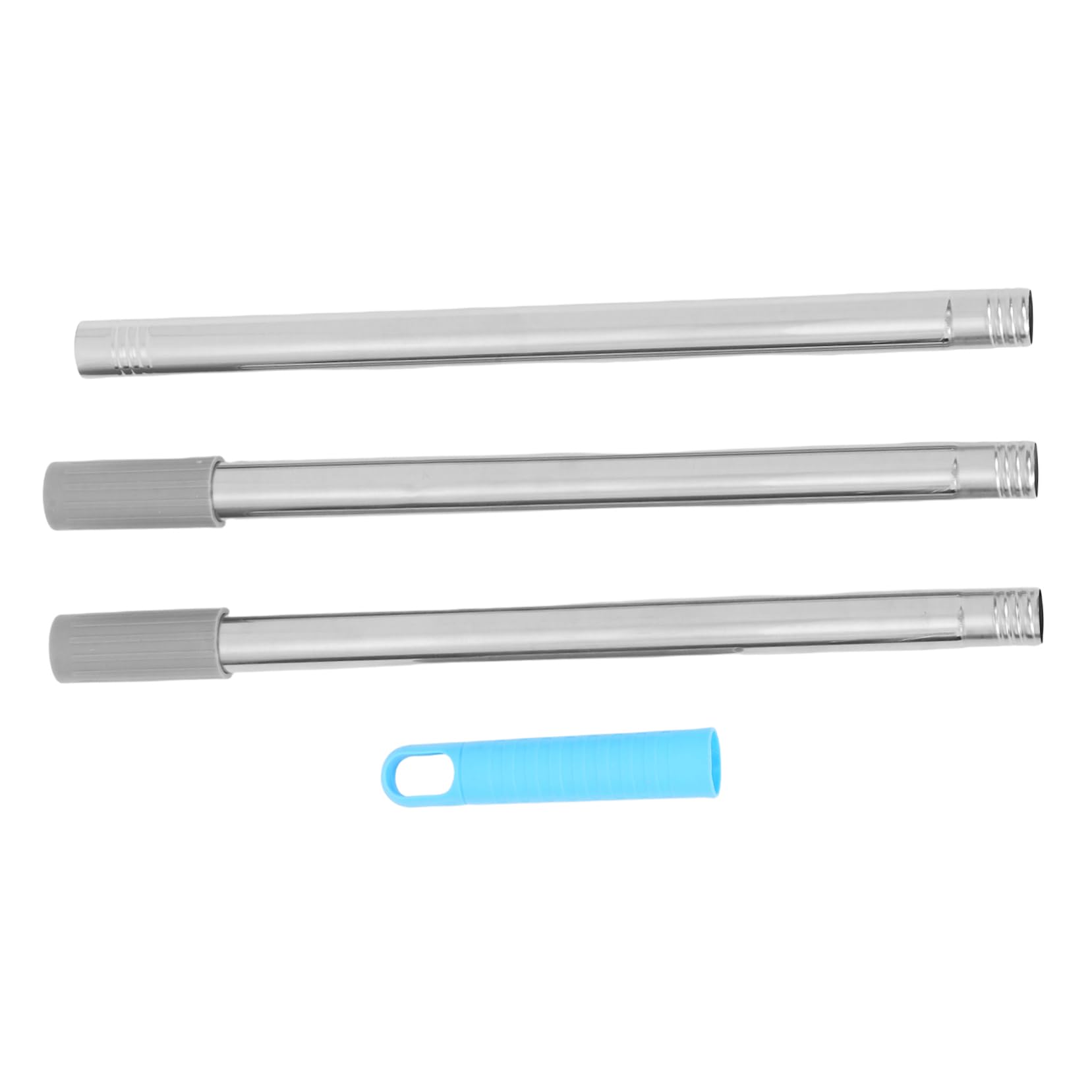 OUNONA 1.2M Stainless Steel Mop Handle Replacement Three Section Rod for Heavy Duty Cleaning Tasks Ergonomic Design for Comfort and Efficiency for Home Use