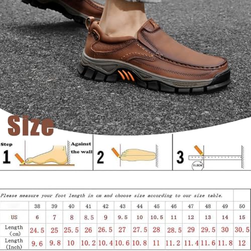 Enjerr Orthopedic Balance Shoes Men for Balance, 2025 New Arch Support Hands-Free Genuine Leather Slip on Loafers3