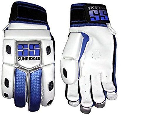 SS Platino Boy's RH Batting Gloves (White/Blue)-image-24