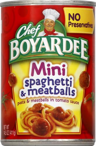 Image of Chef Boyardee Mini Spaghetti and Meatballs, 14.5 oz. (Pack of 4)