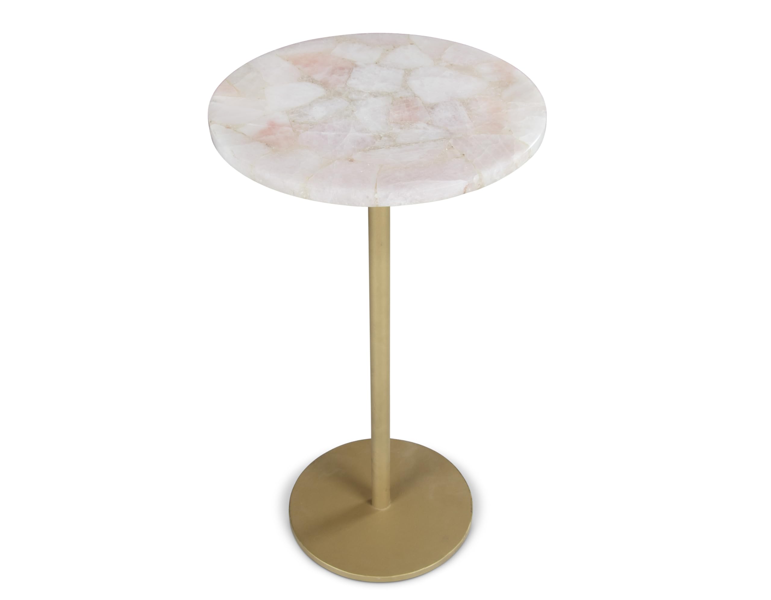 Steve Silver Rosie Rose Quartz Top Chairside End Table