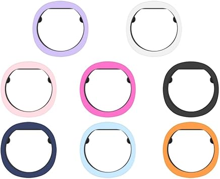 8PCS Silicone Ring Cover Compatible for RingConn Gen 2/2 Air, Smart Ring Protective Case Skin Shell Sleeve Protector Shockproof Anti-scratch Housing Cases Case Only L
